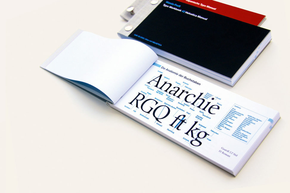 Typo Workbook typography manual © Wanda Proft, WANDALISMUS.INK